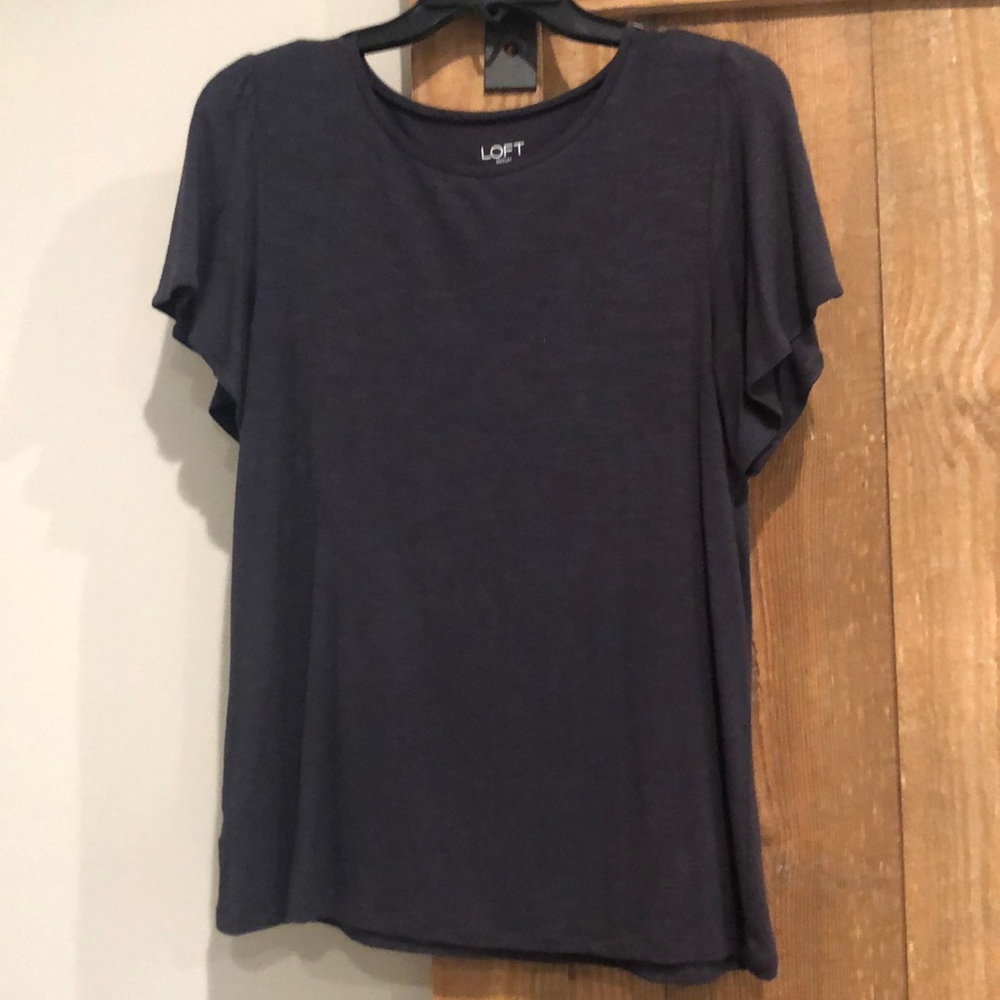 Loft flowy gray tee